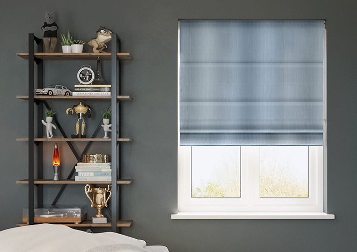 Nautical Stripes, Navy - Twist&Fit Roman Blind - Image 3